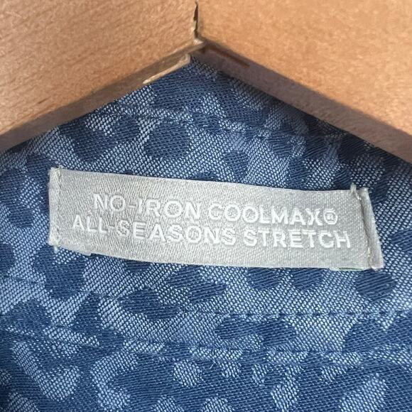 Chicos Womens S Minimalist Office Business Classic No Iron Leopard Button Shirt - Picture 7 of 10